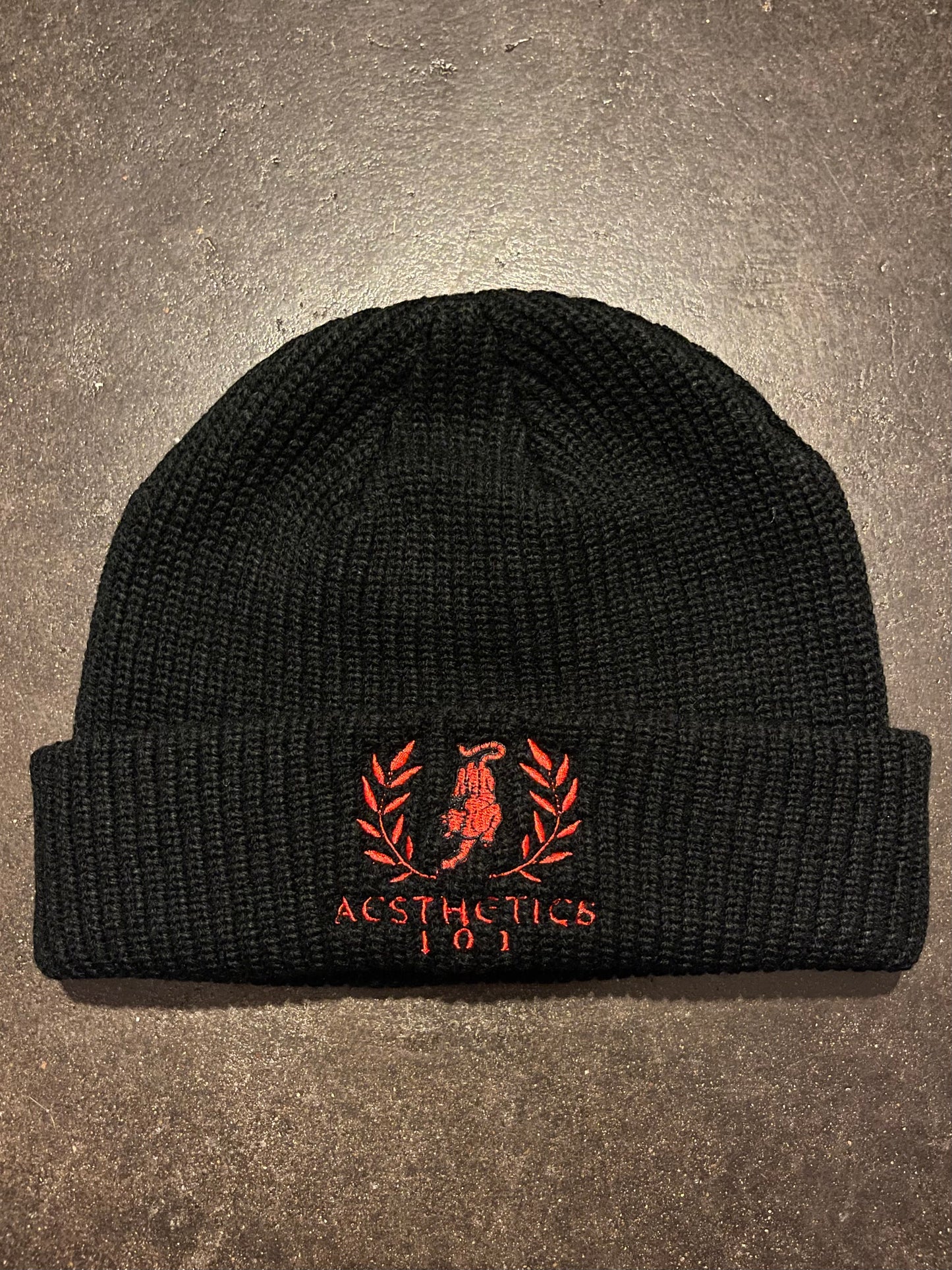 AESTHETICS 101 BEANIE-BLACK